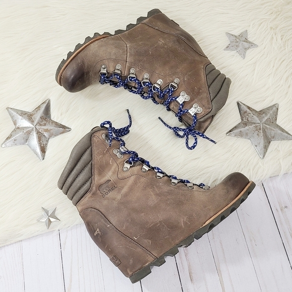 SOREL Conquest wedge hiking boots Kettle Aviation Size 9.5 - Picture 4 of 13